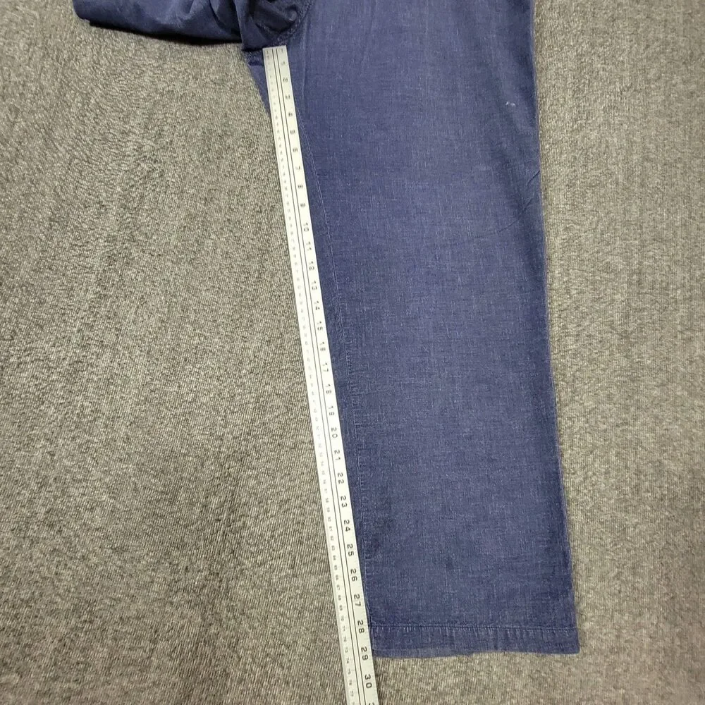 The Territory Ahead Corduroy Pants Mens XL Blue Elastic Waist Pull-On Drawstring
